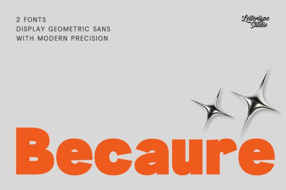 Becaure: A Modern Geometric Sans Serif for Bold Visual Communication