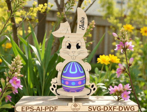 Easter Bunny Egg Holder Laser Cut: A Versatile and Personalized Decor Solution
