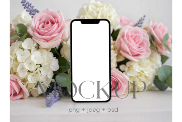 Elegant Floral Phone Invitation Mockup: A Graceful Tool for Digital Design