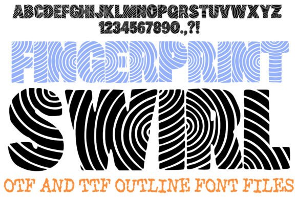 Fingerprint Swirl: A Unique Display Font for Bold Identity