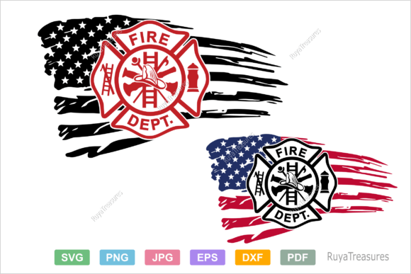 Fire Department Flag Design for Creative Projects