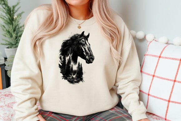 Horse Head Engraving SVG Line Art for Designers