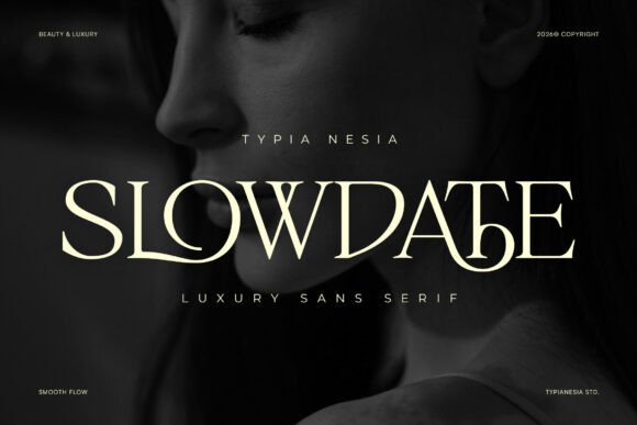 Slowdate – A Modern Luxury Serif Font for Timeless Design
