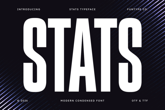 Stats: The Bold Font for High-Impact Modern Design